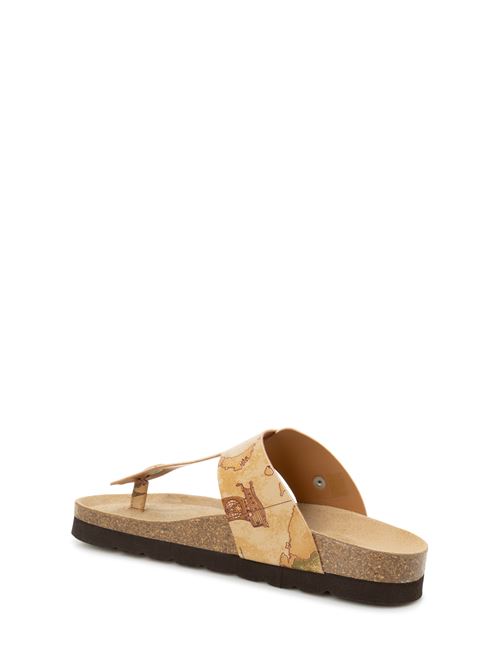 Natural Geo Classic print eco nappa flip flops ALVIERO MARTINI | Z081297500010